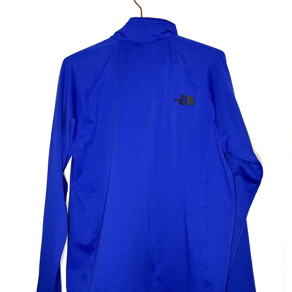 The North Face NF0A47FB Mountain Peaks Quarter Zip Up Fleece TNF Blue LARGE NWT - Picture 5 of 12